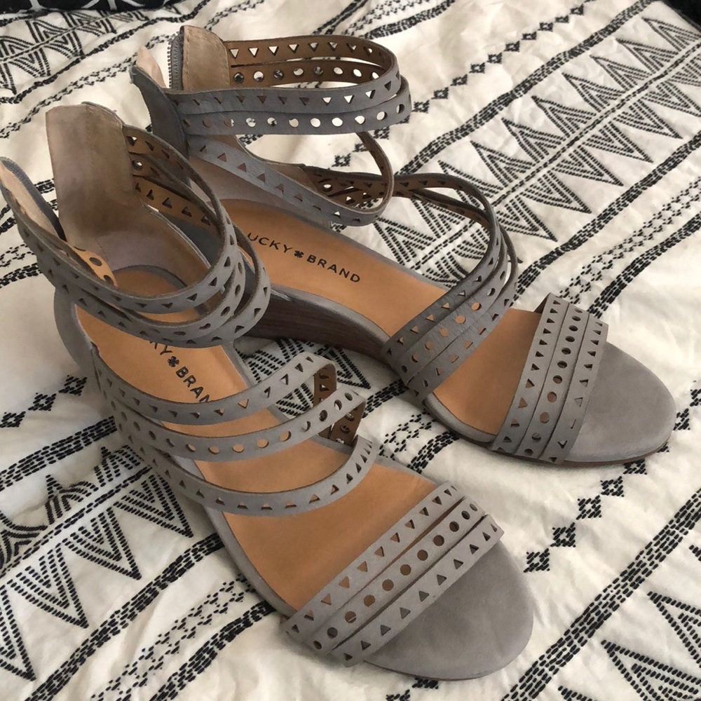 Lucky Brand wedge sandal. NWOT